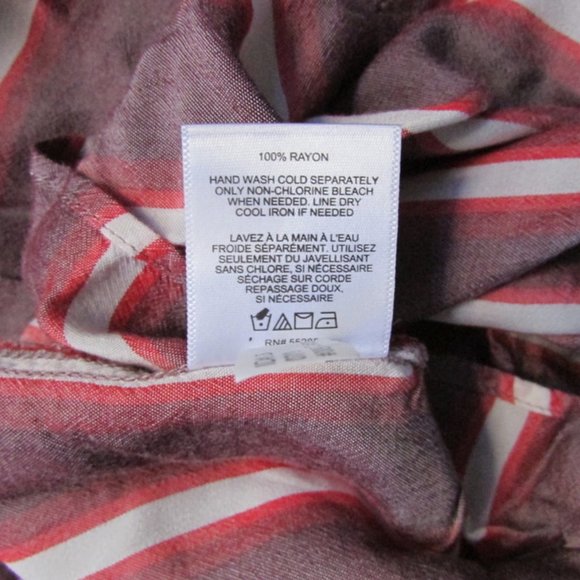 Stripped Front Tied Button Up - Picture 4 of 4